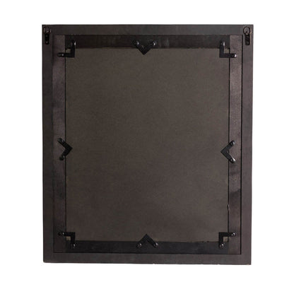 31.5"H Oversized Farmhouse Wood Window Frame Wall Mirror