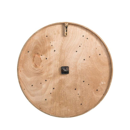 31.70"D Oversized Farmhouse White Wooden Wall Clock