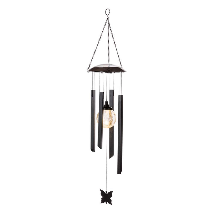 32"H Solar Powered LED Wind Chime Light