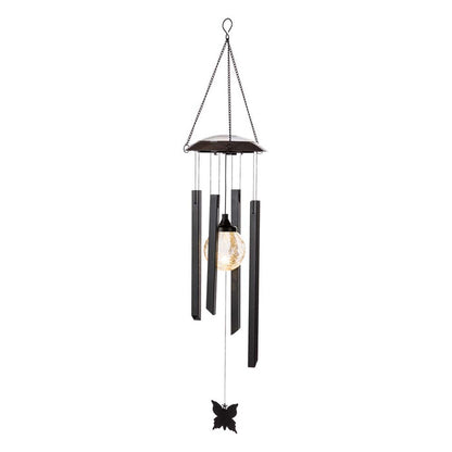 32"H Solar Powered LED Wind Chime Light