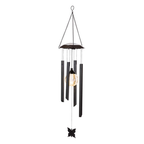 32"H Solar Powered LED Wind Chime Light