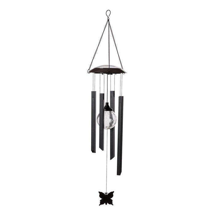 32"H Solar Powered LED Wind Chime Light