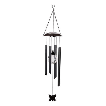 32"H Solar Powered LED Wind Chime Light