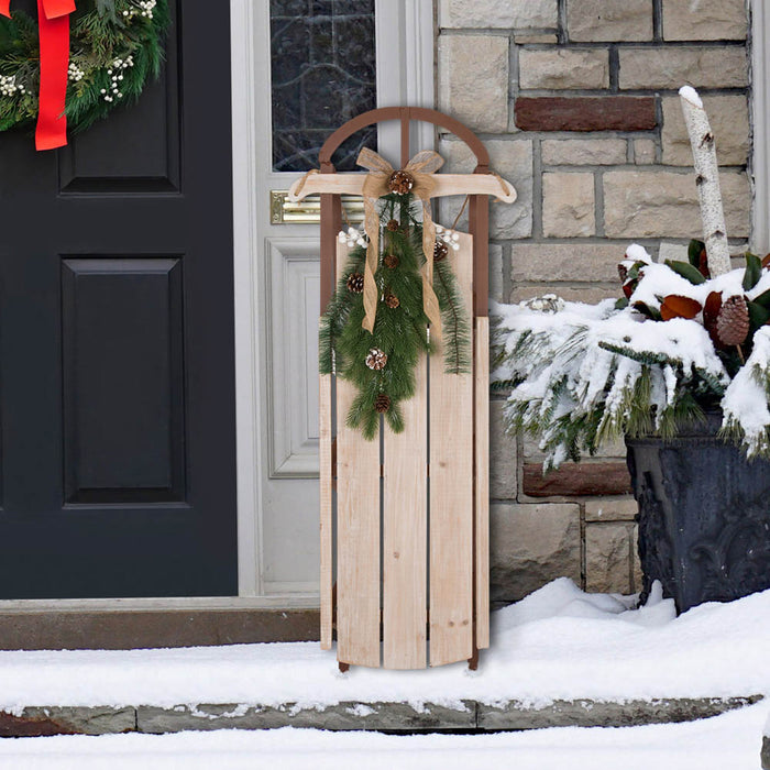 38.00"H Wooden Sleigh Porch Sign