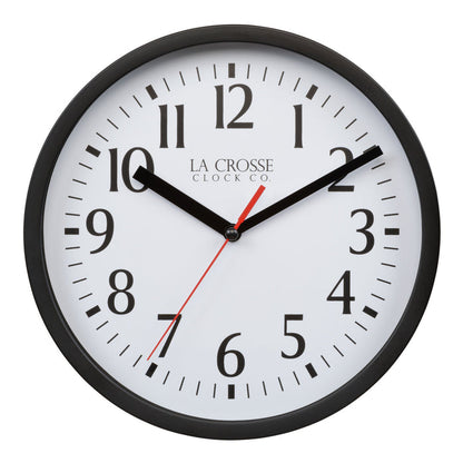 404-3020B 8-inch Basics Analog Wall Clock – Black