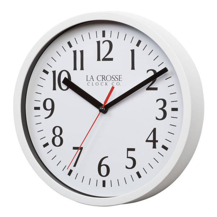 404-3020W 8-inch Basics Analog Wall Clock – White