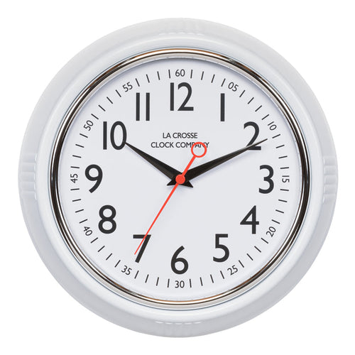 404-3624W 9.6" Schoolhouse Wall Clock