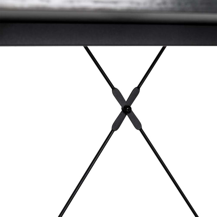 41.5"H Modern Industrial Black Wood/Metal 3-Tier Bookcases & Shelves