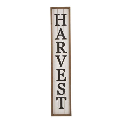 41.73"H Wooden "HARVEST" Porch Sign