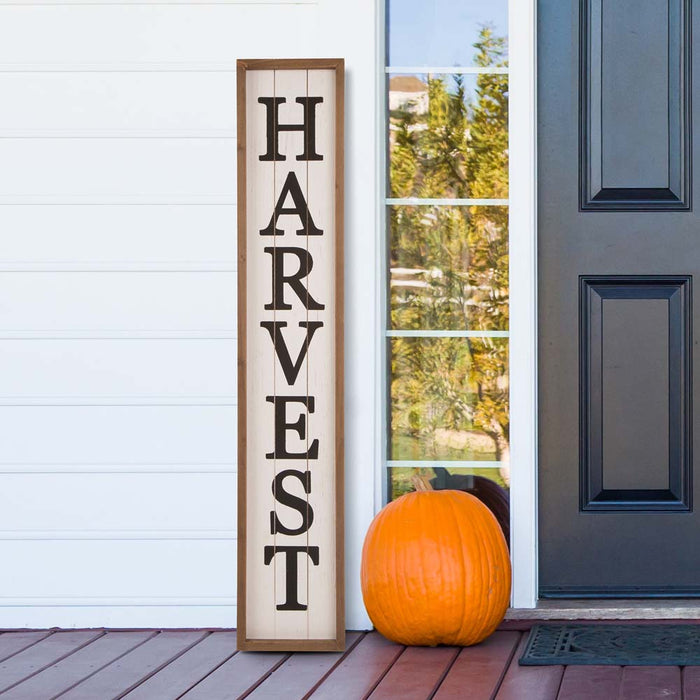 41.73"H Wooden "HARVEST" Porch Sign