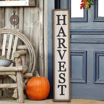41.73"H Wooden "HARVEST" Porch Sign