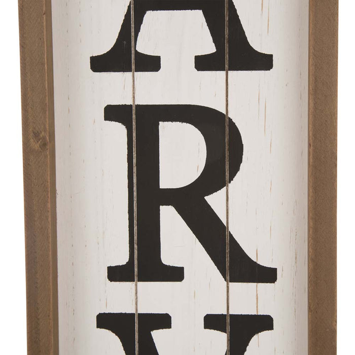 41.73"H Wooden "HARVEST" Porch Sign