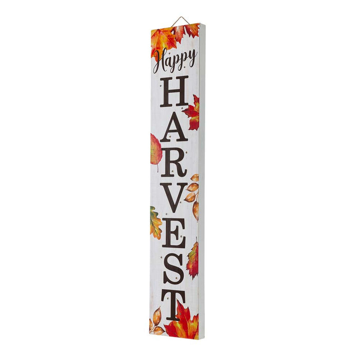 42"H Fall Lighted Wooden "Happy HARVEST" Porch Board Sign