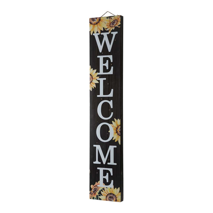 42"H Fall Lighted Wooden "WELCOME" Porch Board Sign