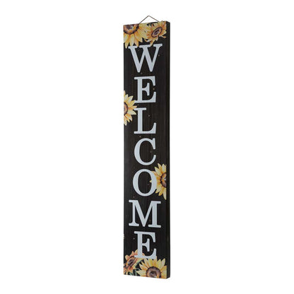 42"H Fall Lighted Wooden "WELCOME" Porch Board Sign