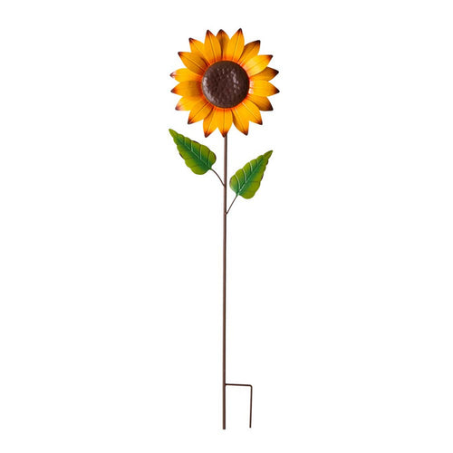 42"H Fall Metal Sunflower Yard Stake