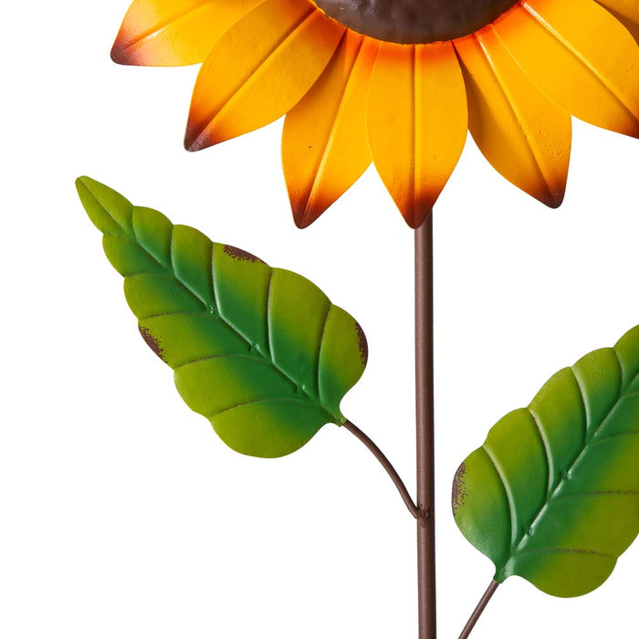 42"H Fall Metal Sunflower Yard Stake