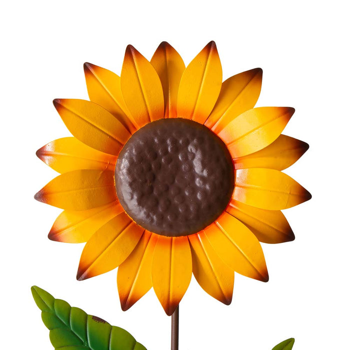 42"H Fall Metal Sunflower Yard Stake