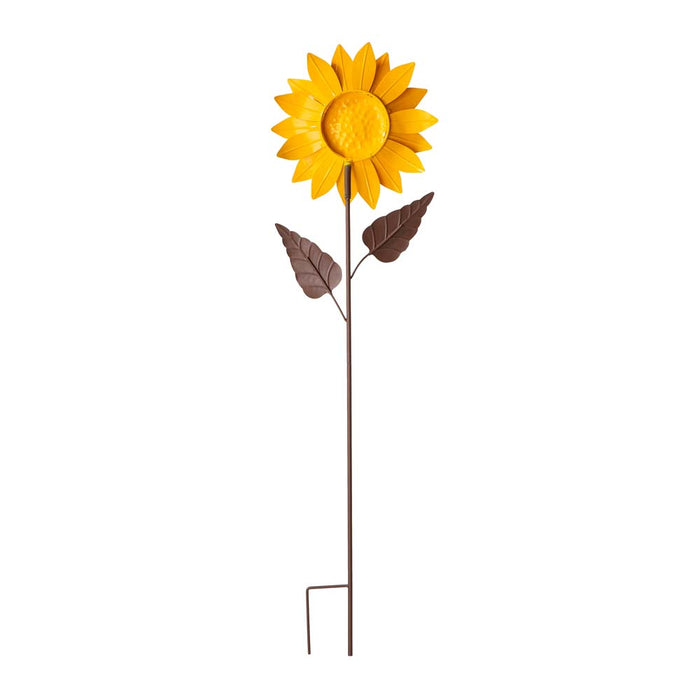 42"H Fall Metal Sunflower Yard Stake
