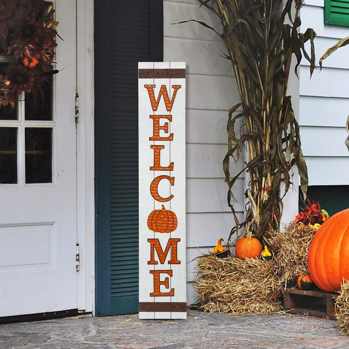 42"H Fall Wooden "WELCOME" Porch Board Sign