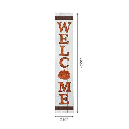 42"H Fall Wooden "WELCOME" Porch Board Sign
