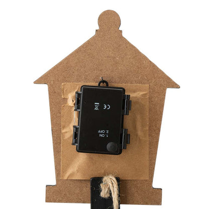 42"H Lighted Halloween Wooden Street Lamp Design Yard Stake
