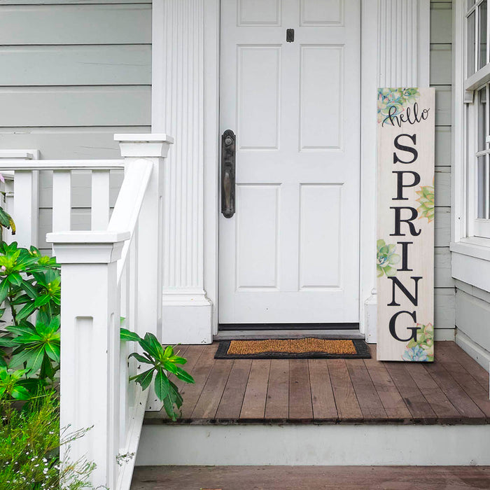 42"H Wooden "Hello SPRING" Porch Sign Decor
