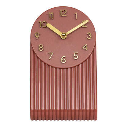 437-3015BR Groves Table Clock - Brick Red