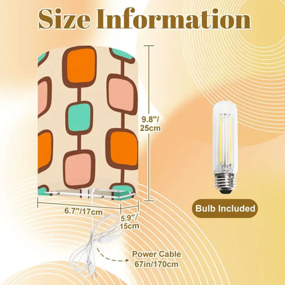 50s Retro Wall Sconces Set – Smart LED Geometric Orange - retro wall sconces