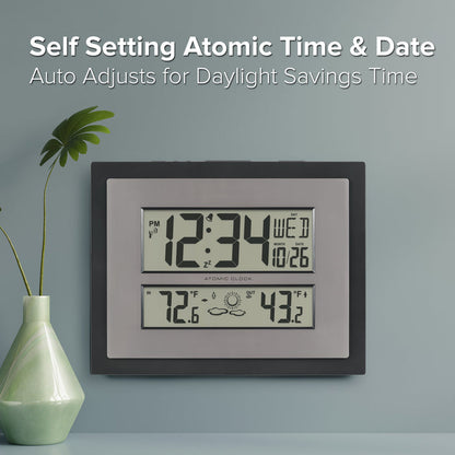 512-1422BK Atomic Time and Date