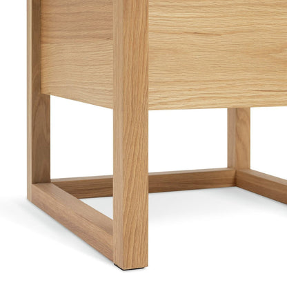 60 Hana 1 Drawer Bedside Table - Oak | Compact Storage Solution