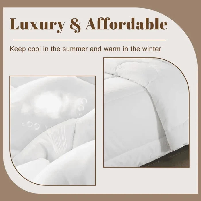 60s Floral Leaf Retro Comforter Set: Queen Size Microfiber Bedding - One Size - retro bedding
