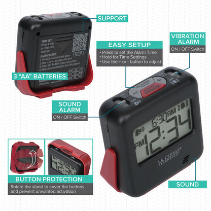 617-147 BUZZ Vibration Alarm Clock