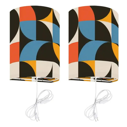 70s Retro Wall Sconces Set – Smart LED Geometric - US Plug - retro wall sconces