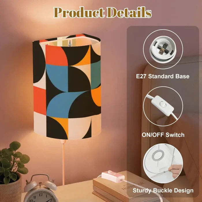 70s Retro Wall Sconces Set – Smart LED Geometric - retro wall sconces