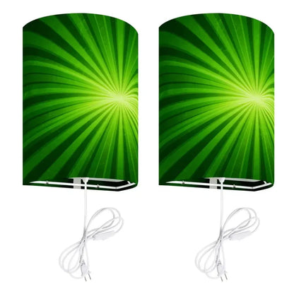 70s Retro Wall Sconces Set – Smart LED Sunburst Green - US Plug - retro wall sconces