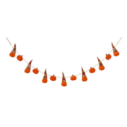 72"L Fall Fabric Gnomes Garland