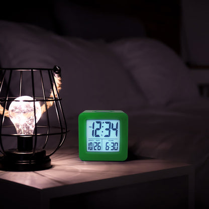 73003 Soft Cube LCD Alarm Clock