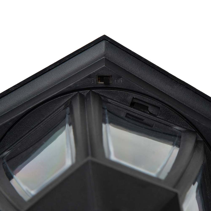 74"H 3-Head Solar Lamp Post Light with a Planter Pot
