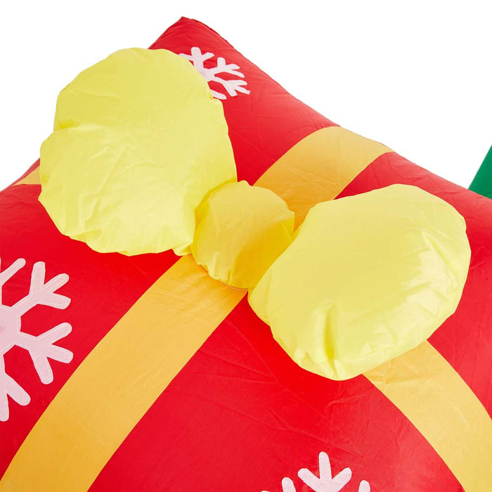 8 ft Length Lighted Inflatable Gift Boxes Décor