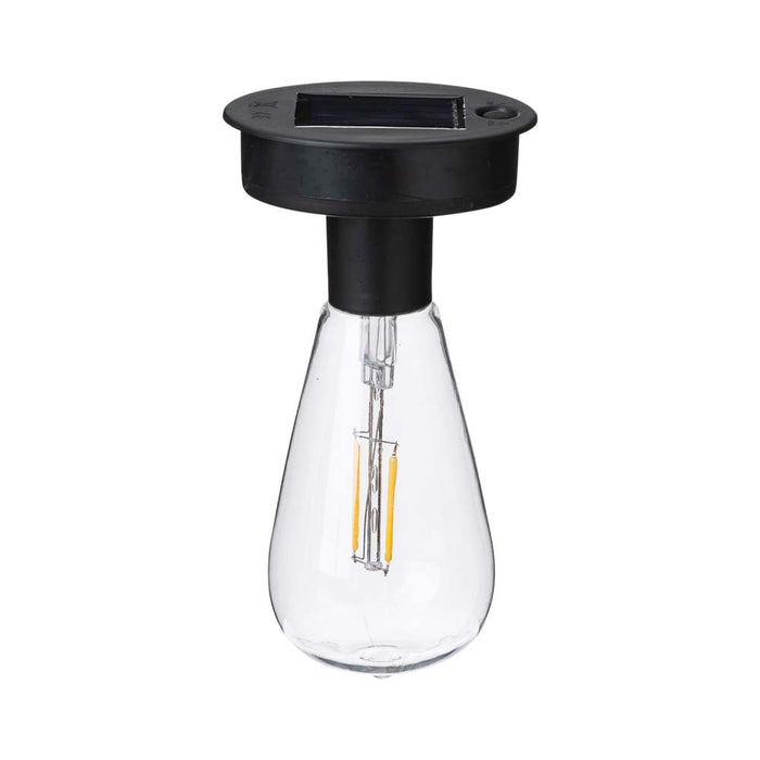 9.75"H Black Metal Woven Solar Powered Outdoor Hanging Lantern