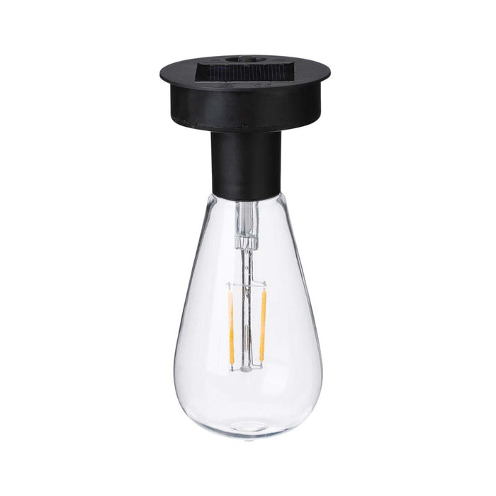 9.75"H Farmhouse Black Metal Wire Solar Powered Outdoor Hanging Lantern