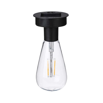 9.75"H Farmhouse Black Metal Wire Solar Powered Outdoor Hanging Lantern
