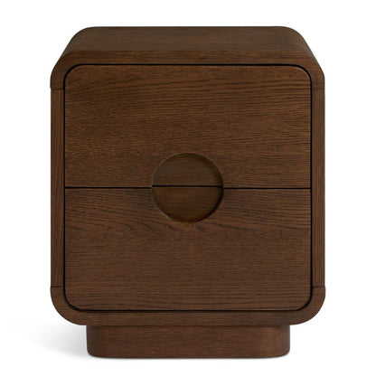 Adeje 2 Drawer Bedside Table - Walnut | Nightstand for bedroom