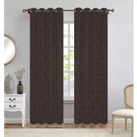 AMBER EMBROIDERED BLACKOUT CURTAIN