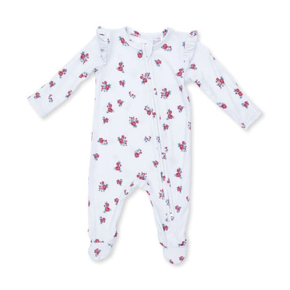 Angel Dear 2 Way Ruffle Sleeve Zipper Footie