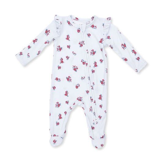 Angel Dear 2 Way Ruffle Sleeve Zipper Footie