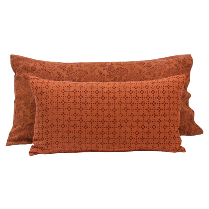Anjali Cinnamon/Clay Lumbar Pillow Cover