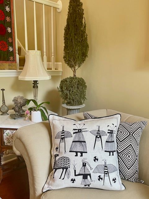 Ashante Charcoal Decorative Pillow