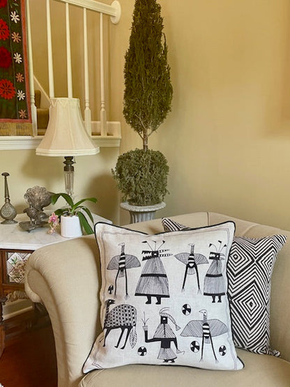 Ashante Charcoal Decorative Pillow